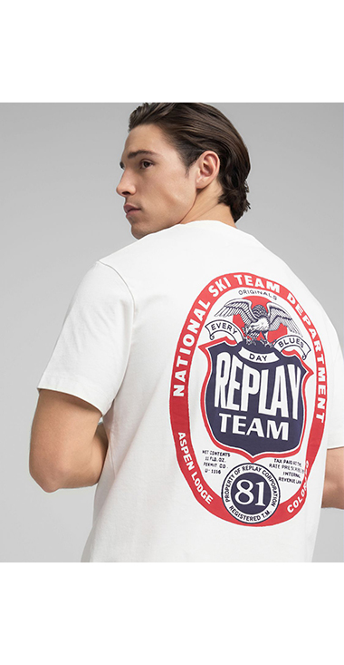リラックスフィット ヘビーコットンジャージーグラフィック Tシャツ 詳細画像